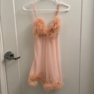 Pink fluff lingerie wear